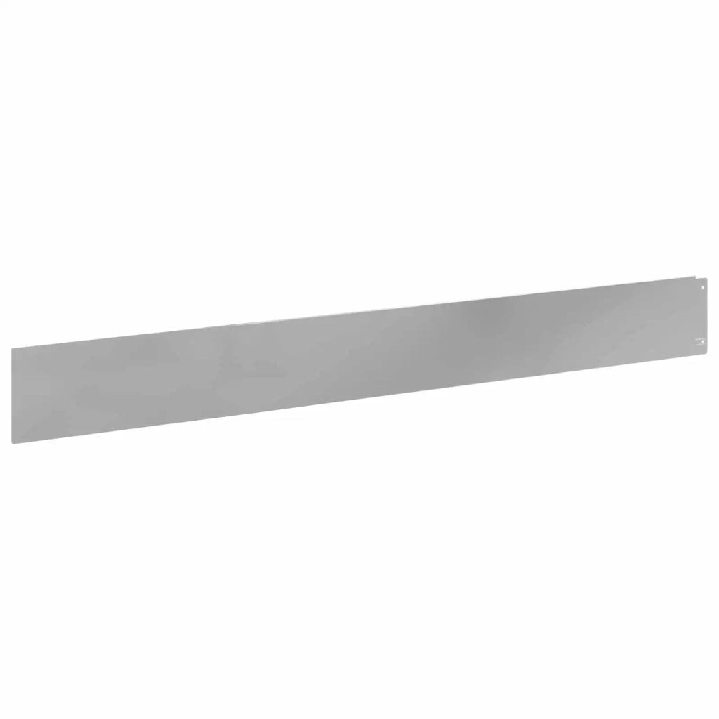 Bordura per Prato 10 pcs 100 x 12 cm Acciaio Argento 8008804