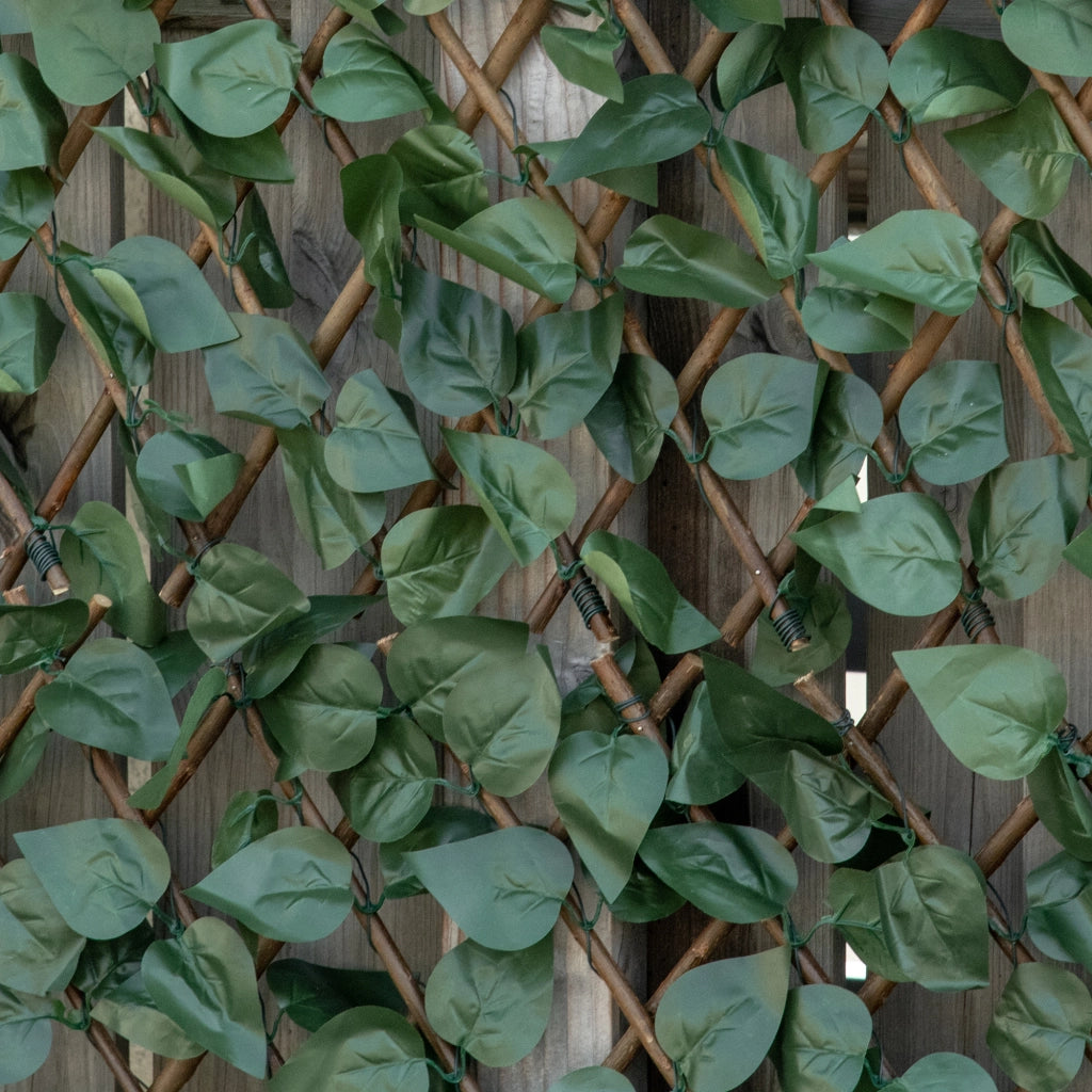 Set 4 Siepi Artificiali Edera ¨C Minimal ¨C 200x100 cm Verde Poliestere