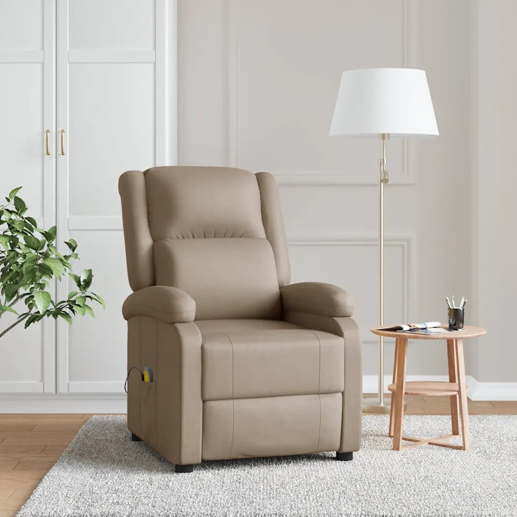Poltrona Massaggiante Cappuccino in Similpelle 340168