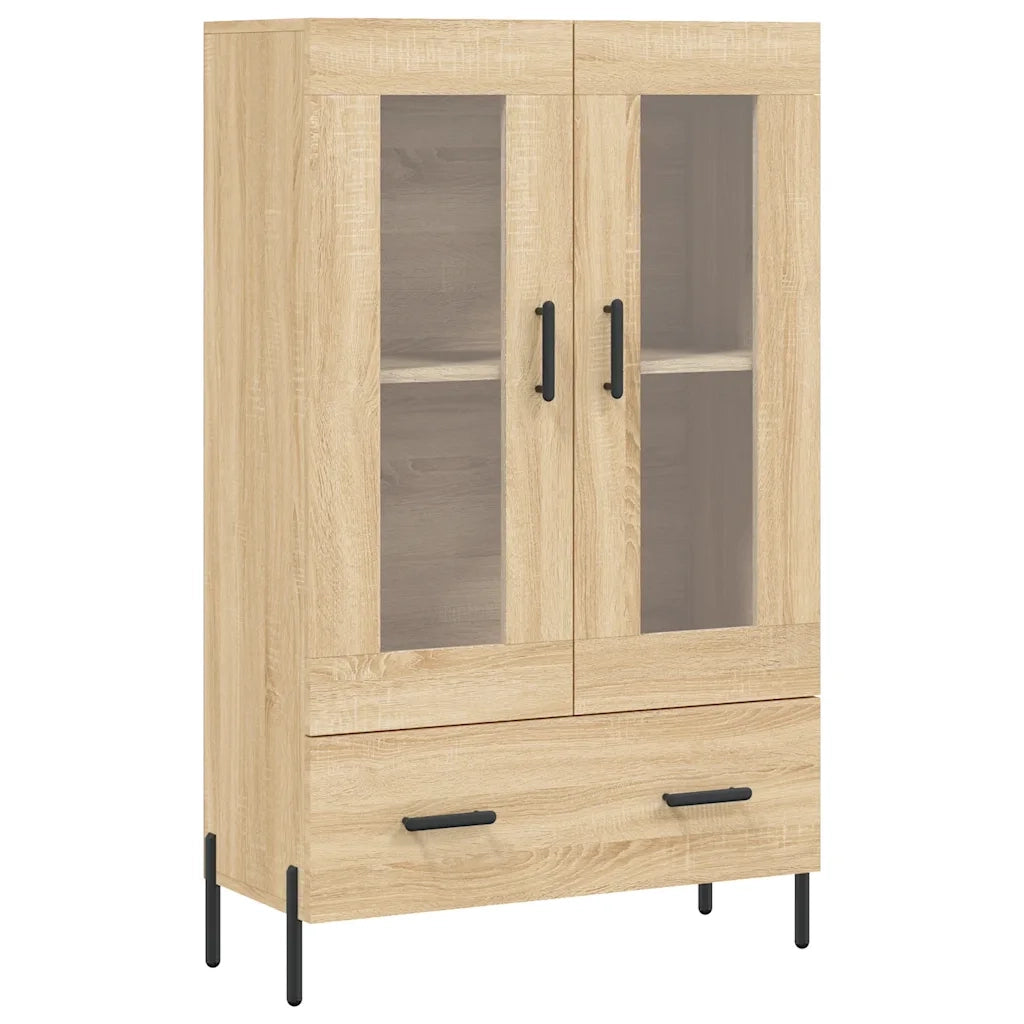 Credenza-Buffet-Armadio da cucina Rovere Sonoma 69,5x31x115 cm in Legno Multistrato 702186