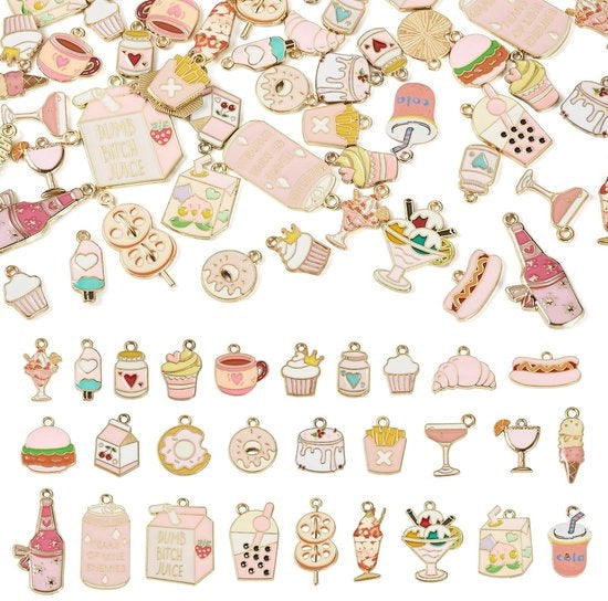 Set di 54 Diversi Accessori in Ceramica per Creare Gioielli