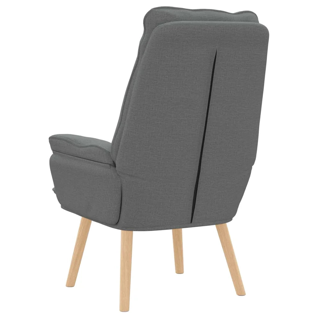 Poltrona-Divano Sedia-Poltroncina Grigio scuro 69 x 74 x 93 cm Tessuto e compensato 623476