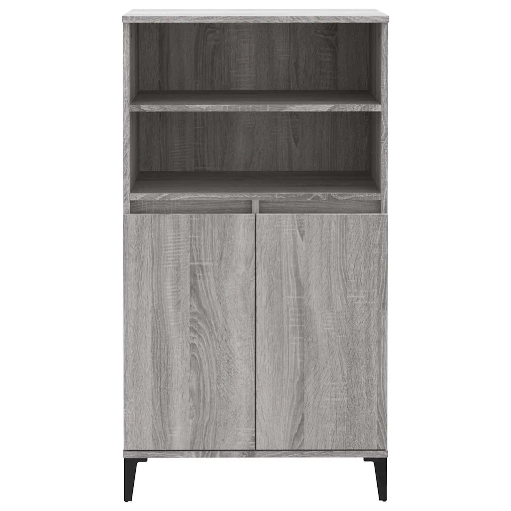 Credenza Sonoma grigio 60 x 36 x 110 cm Legno ingegnerizzato 821234