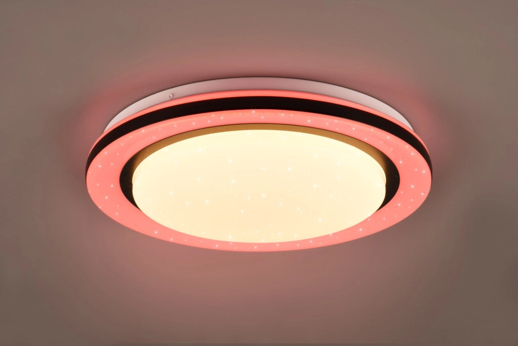 Plafoniera LED RL Cartida 38 cm 17W effetto stellare
