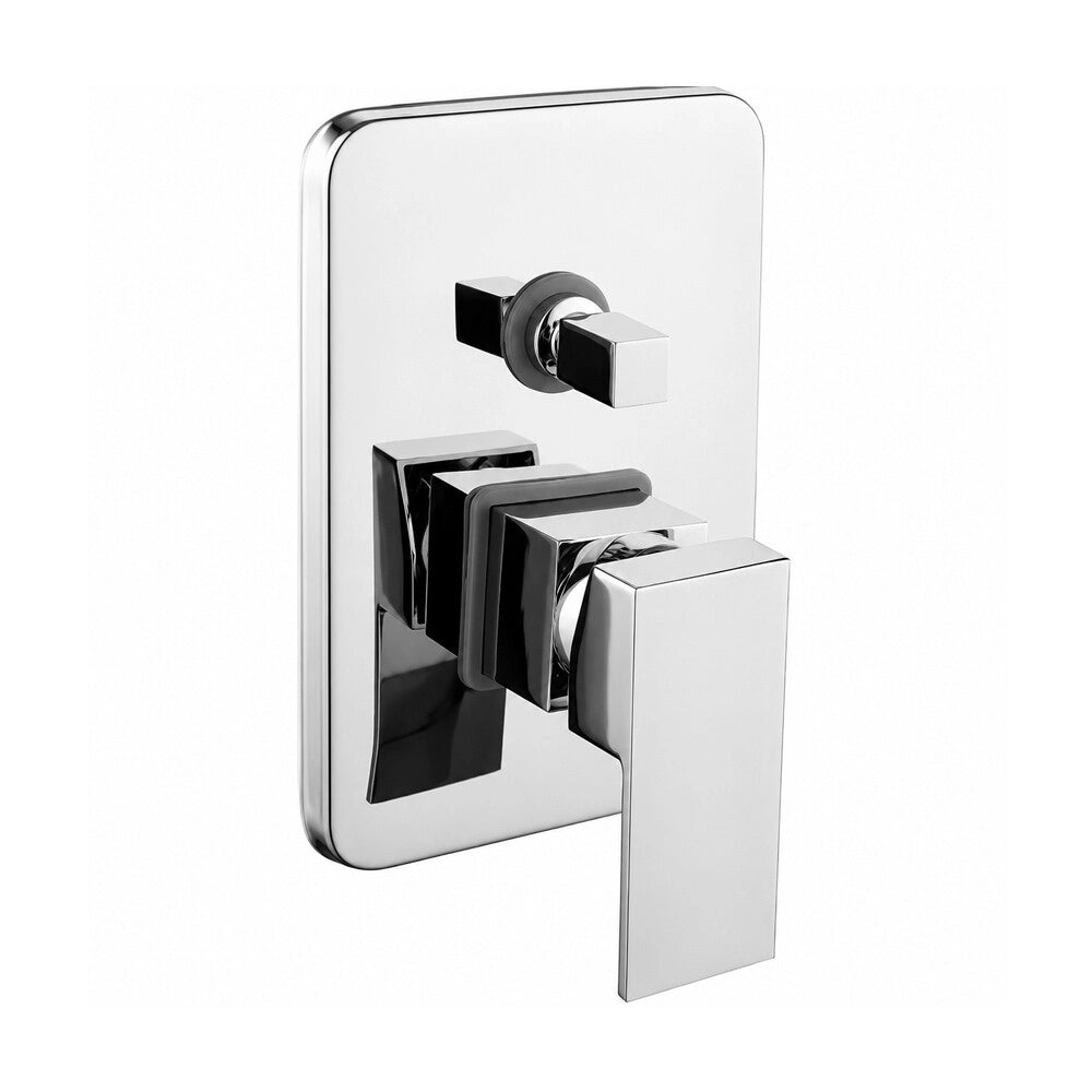 Set miscelatori lavabo bidet e doccia a due vie cromato Amber
