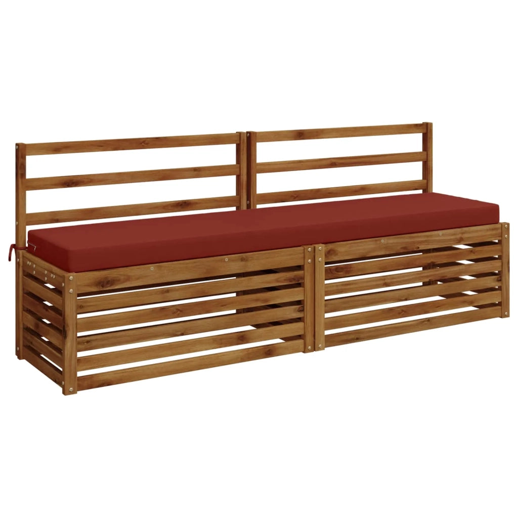 Cuscini per Panchina a 2 Pezzi SOEST 2 pz 100% Poliestere Rosso 950025
