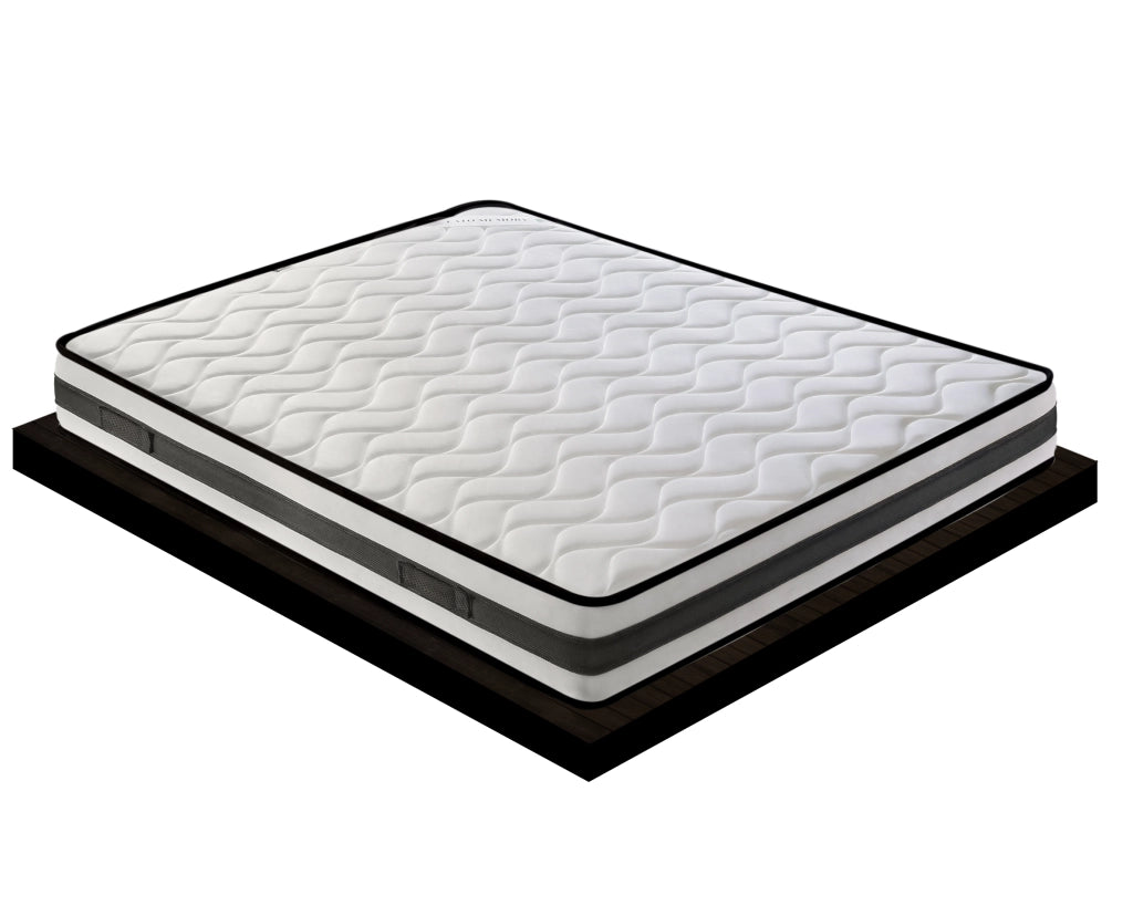 Materasso Singolo 90x190 in waterfoam - Alto 20 cm - ortopedico - lato estate/inverno - 13 Zone di Comfort - Alta traspirabilità 