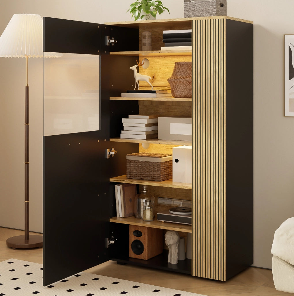 Credenza moderna con LED a 16 colori e gestione cavi