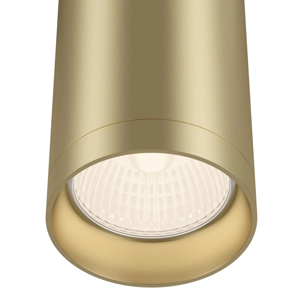 Maytoni Lampada da soffitto moderna Focus 1 luce GU10 oro metallo