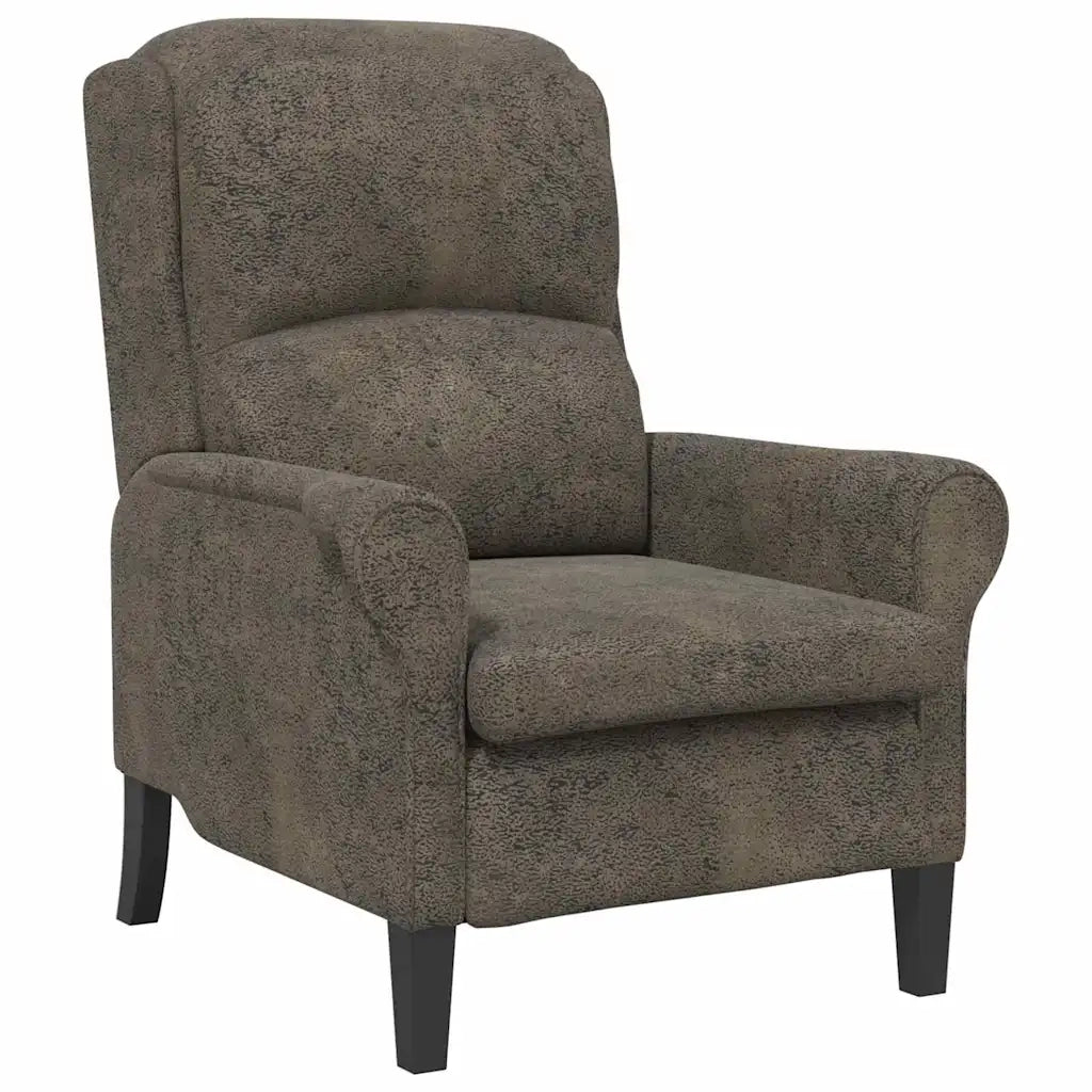 Poltrona | Sedia Relax Grigio scuro Pelle Sintetica