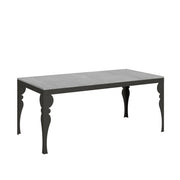 Tavolo allungabile 90x180/284 cm Paxor Evolution Cemento telaio Antracite