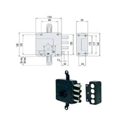 Serratura Sicurezza Triplice Dx 56162-60-1 Cisa