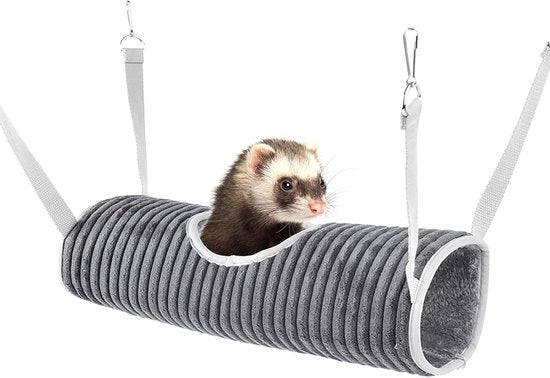 Matrimoniale Culla Premium per Piccoli Animali - Nido per Cavia, Hamster, Ratto - Letto a Tunnel - Nascondiglio per Animali di Compagnia - Tunnel di Giocattolo - 75 caratteri