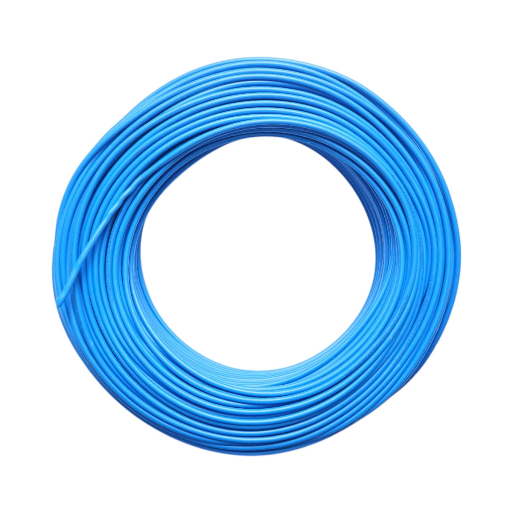 Cavo elettrico in rame 2,5mm blu MYF H07V-K, isolamento in PVC 450/750V 100m/rotolo
