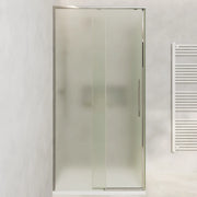 Box doccia 120x90cm scorrevole profili cromati vetro 8mm opaco anticalcare h200 | Gili