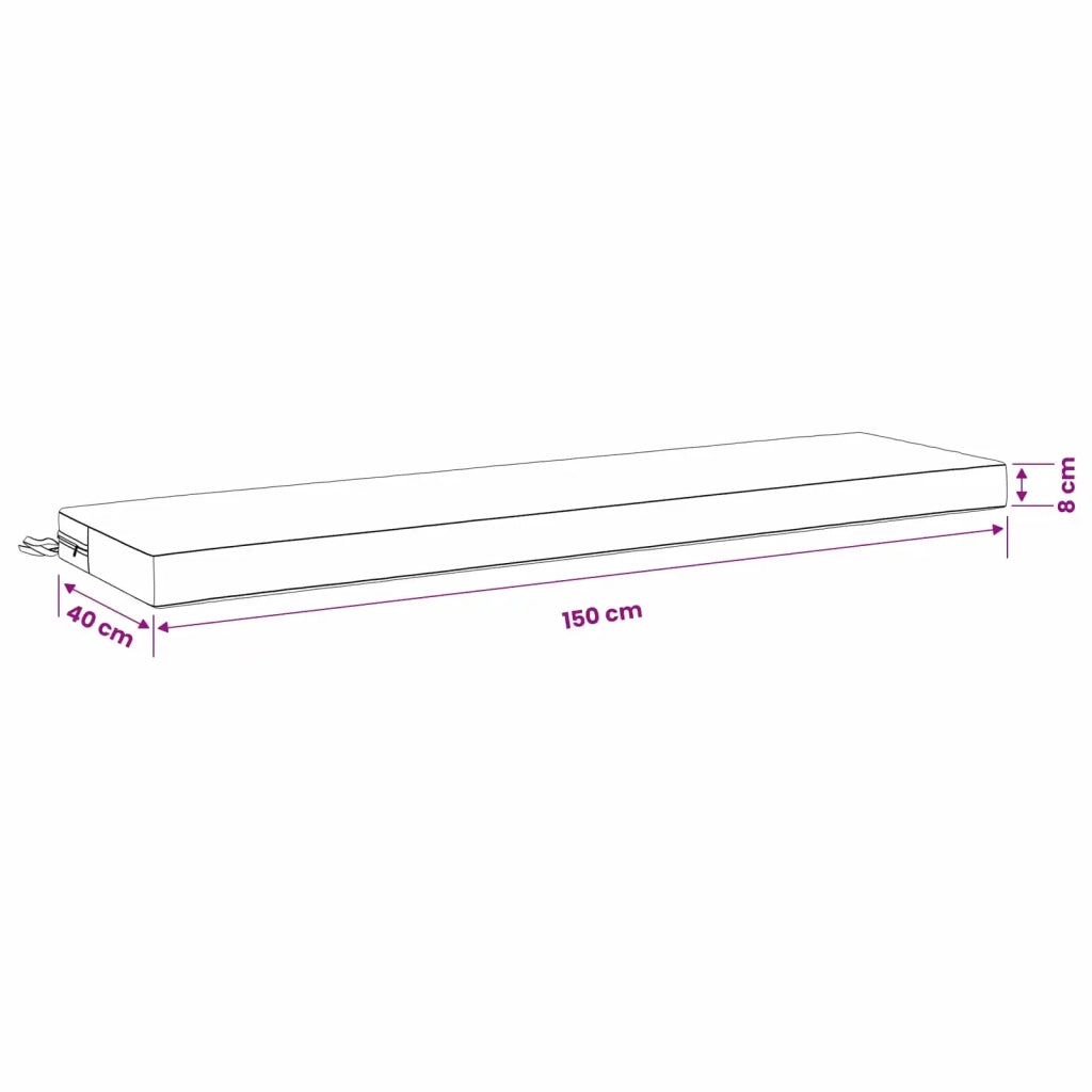 Cuscini per Panchina a 2 Pezzi SOEST 2 pz 100% Poliestere 949867