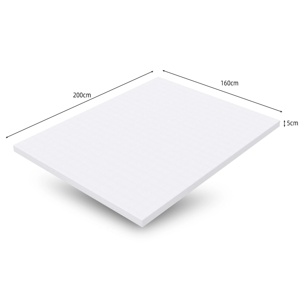 Materasso Comfort H3 in schiuma arancione, altezza 5 cm, misura 160x200 cm, rivestimento lavabile, media rigidità