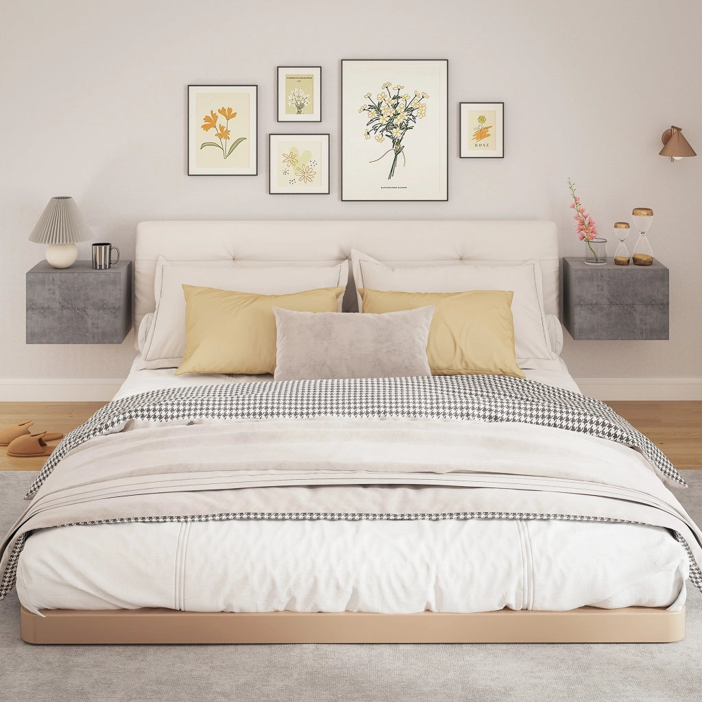 Comodini ¨C zephmum ¨C Grigio, 40x29x30 cm
