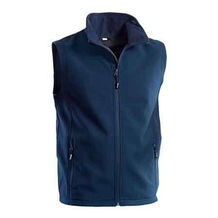 GILET MULTITASCHE SOFTSHELL BLU Tg. M