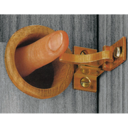 CHIUSURA OTTONE C/BOCCOLA TEAK