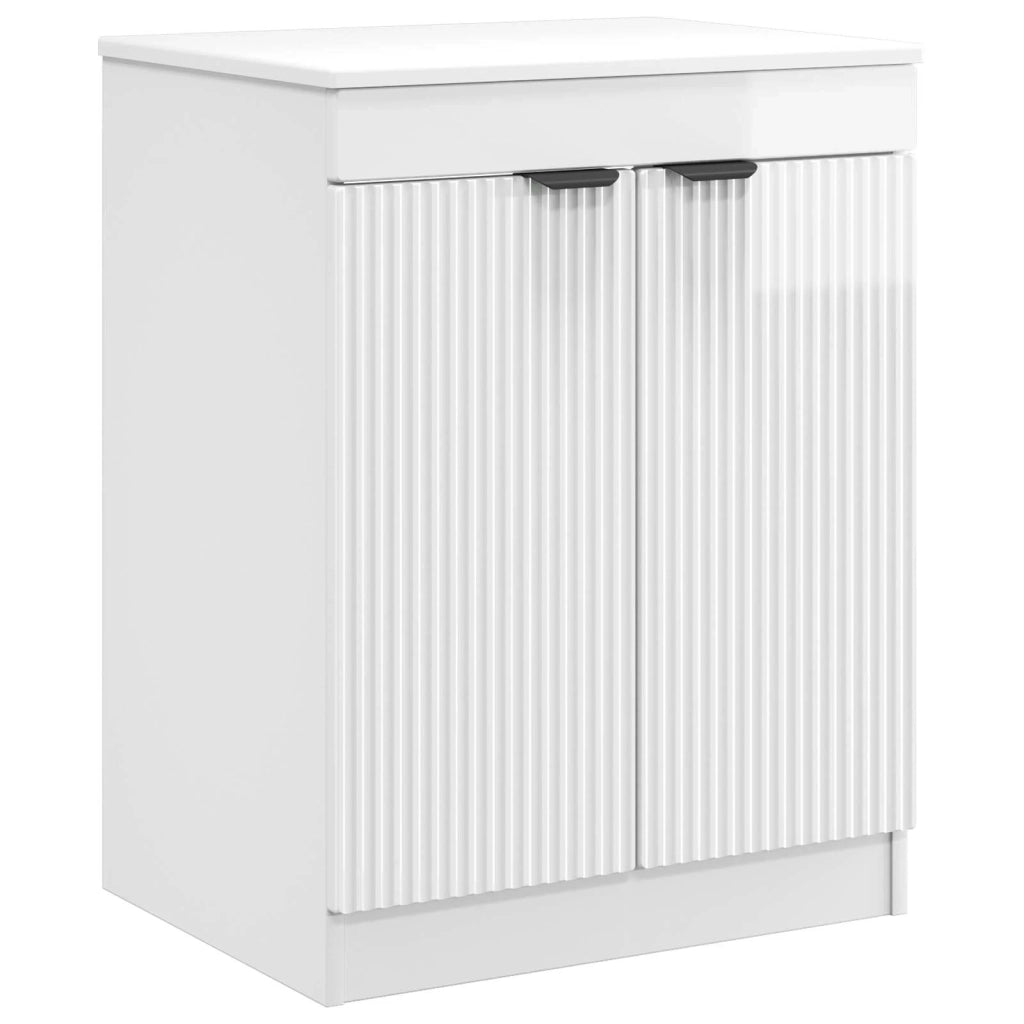 Mobile da Bagno | Armadio da bagno Bianco Lucido 54 x 41 x 70 cm