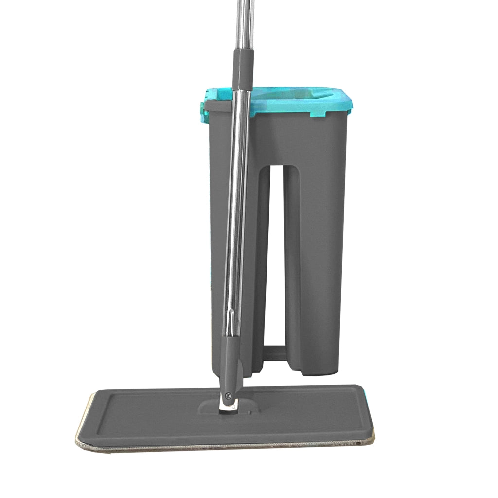 Panno extra piatto con secchio strizzatore Blu