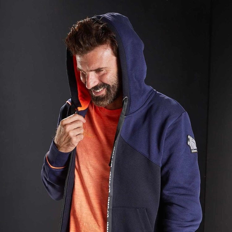 Felpa Full Zip con Cappuccio Jupiter Upower Deep Blue L