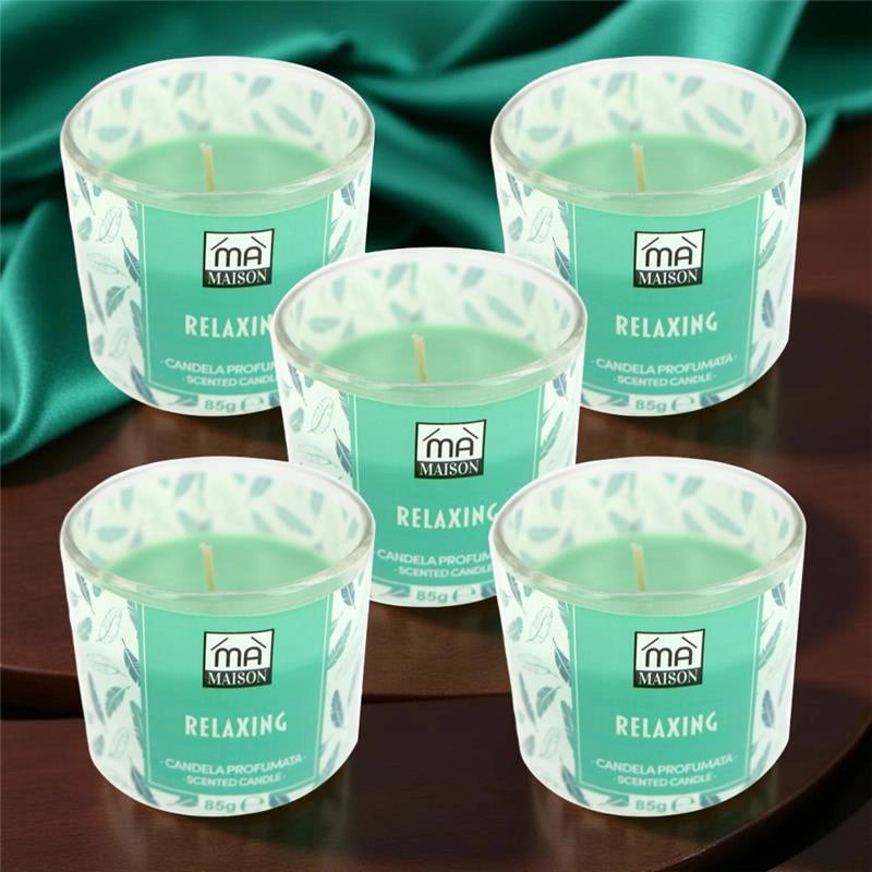 MA MAISON SET 5 CANDELE PROFUMATE RELAXING 85GR