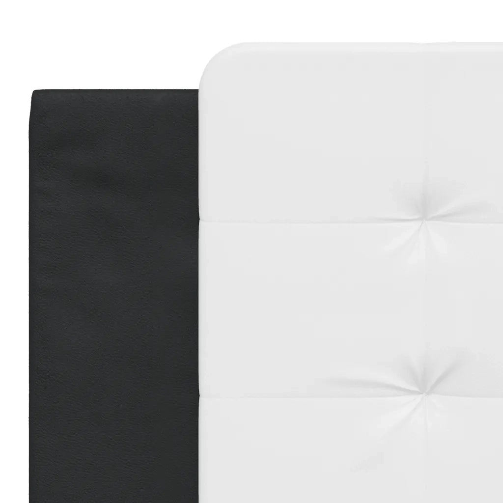 Cuscino Testiera Zadar Bianco e Nero 183 cm in Similpelle 374882
