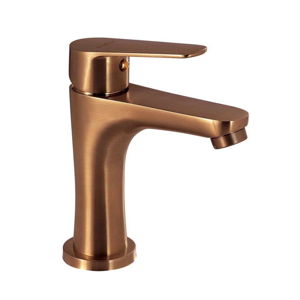 Set miscelatori lavabo bidet e doccia con deviatore oro rosa Como di Gedy