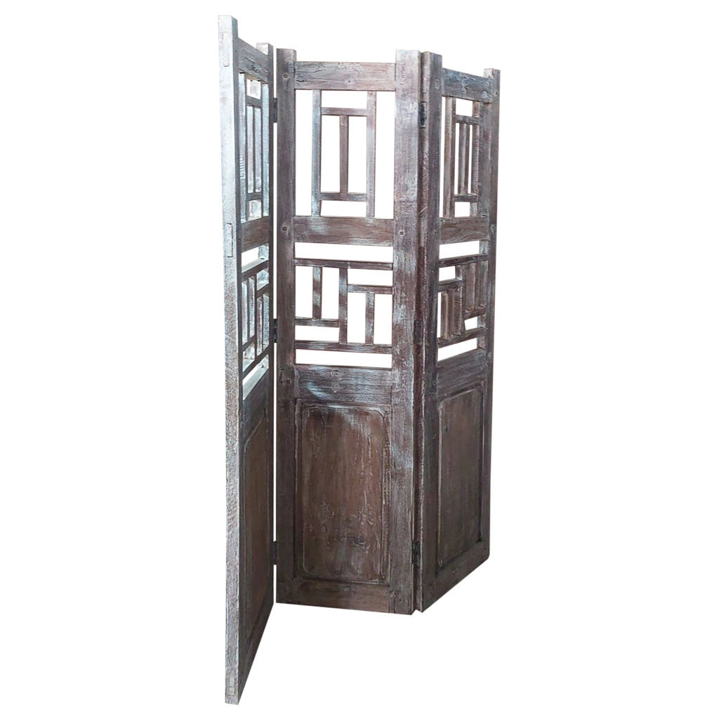 Paravento legno Marrone caffè 114x3x176h
