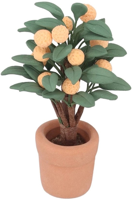Piantine per Casa dei Bambini - Bonsai Miniatore - Scala 1/12 - Albero Arancione - Decorazione per Casa dei Bambini - Adatta per Bambini da 0 a 12 Anni