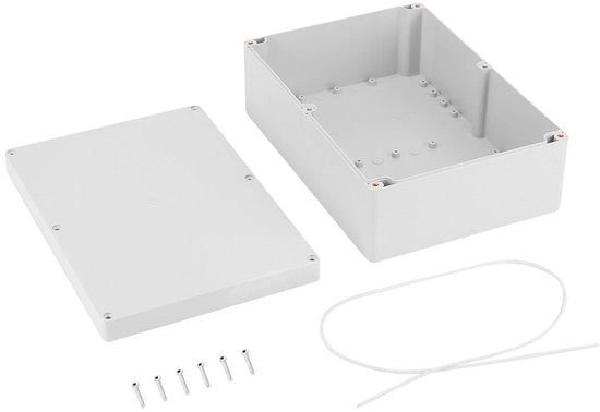 Cassa di connessione - Scatola per esterni - Impermeabile - Resina ecologica - Uso esterno - Scatola di connessione - Ideale per applicazioni elettroniche - 10,3 x 7,3 x 3,7 cm
