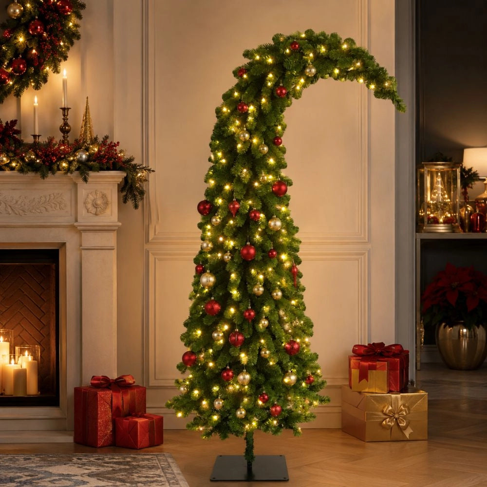 Albero di natale grinch con 250 luci led decorative