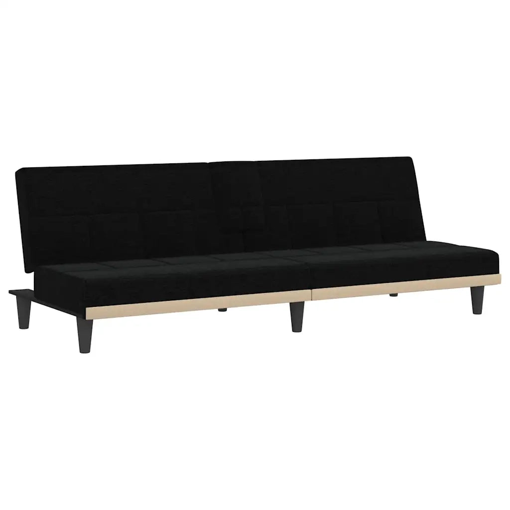 Divano letto | Sof¨¤ letto | Letto singolo con Portabicchieri in Tessuto Nero