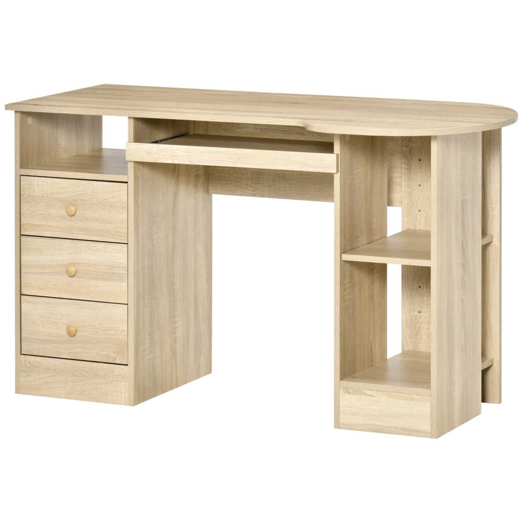 Scrivania Ufficio con Scaffali e Cassetti in Legno ¨C Zephmum ¨C 125x60x74cm
