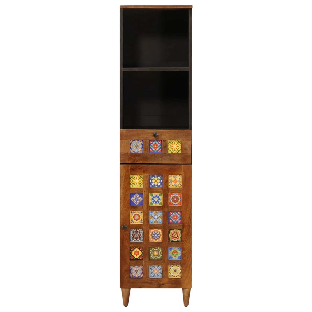 Mobile da Bagno con cassetto con porta Noce 38 x 33 x 160 cm 4018246