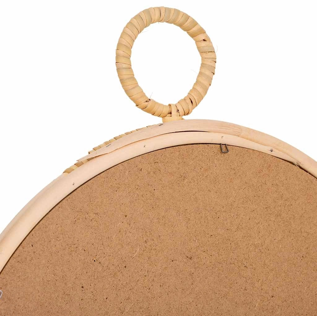 Specchio bambù marrone 37/35x02h