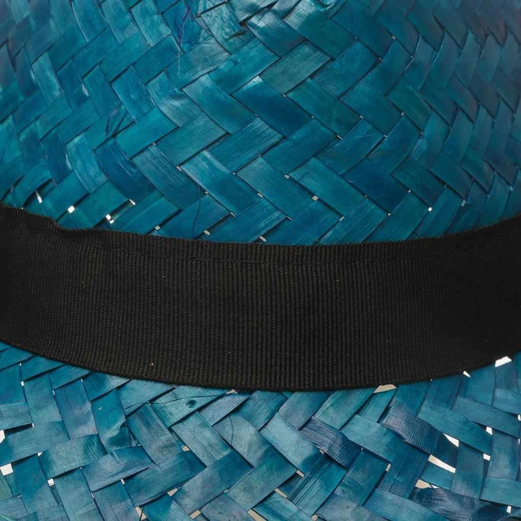 Cappello in paglia blu 58x5