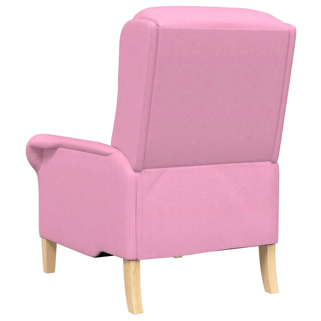 Poltrona | Sedia Relax Rosa Tessuto