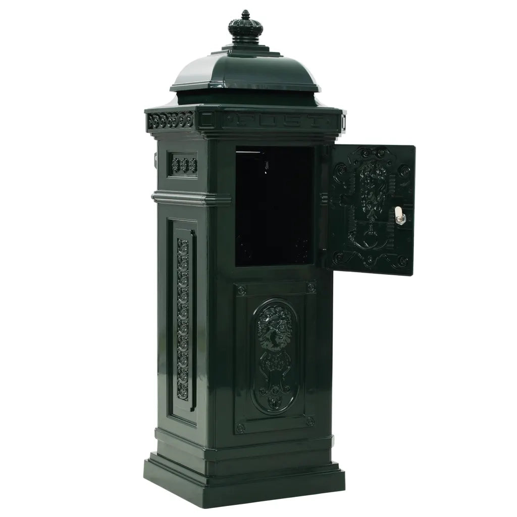 Cassetta della Posta in Alluminio Inossidabile Vintage Verde 43890