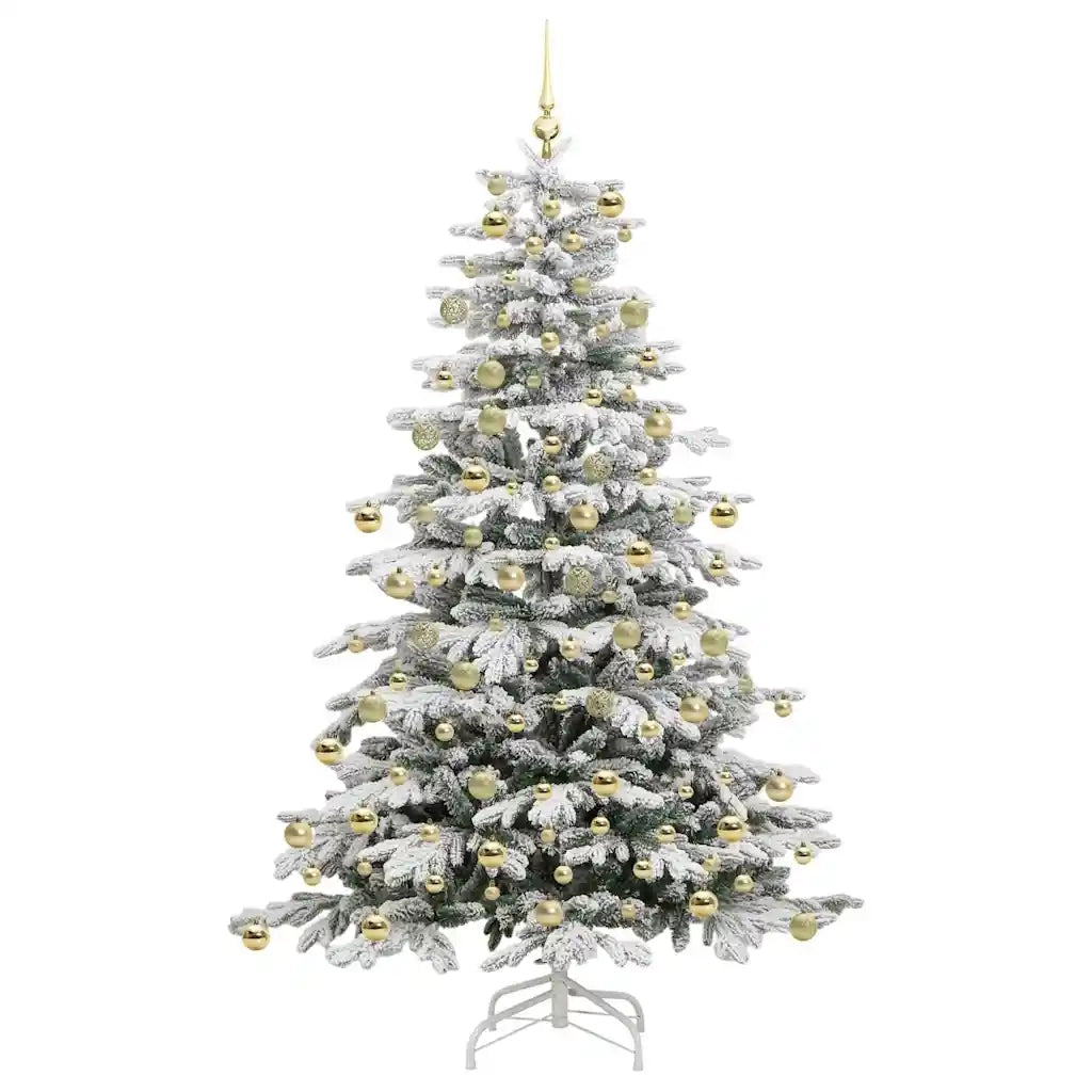 Albero di Natale Artificiale con Rami Pieghevoli Bianco 210 cm 3395653