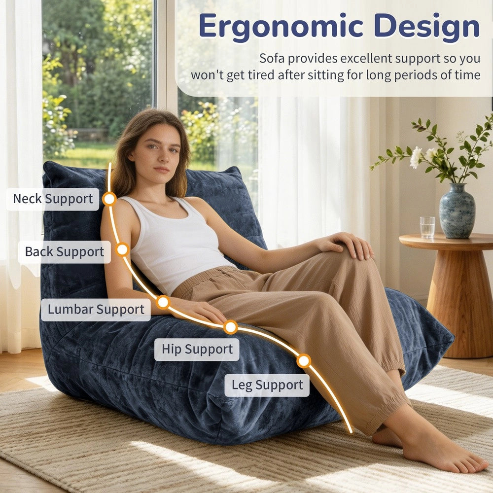 Divano Sdraio Relax ¨C Minimal ¨C Tessuto Bianco