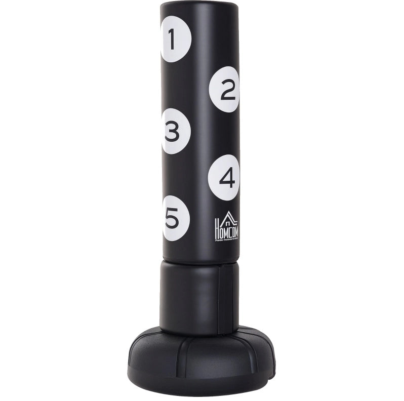 Sacco da boxe autoportante 70x70x176 cm nero in HDPE, con sistema FLEX