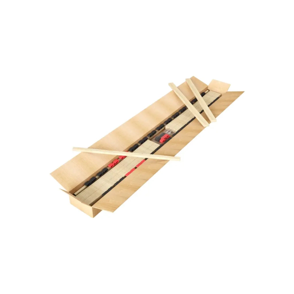 Sommier ZITTARO – 28 doghe – 70x200 cm – Finitura quercia e nero – Comfort e robustezza
