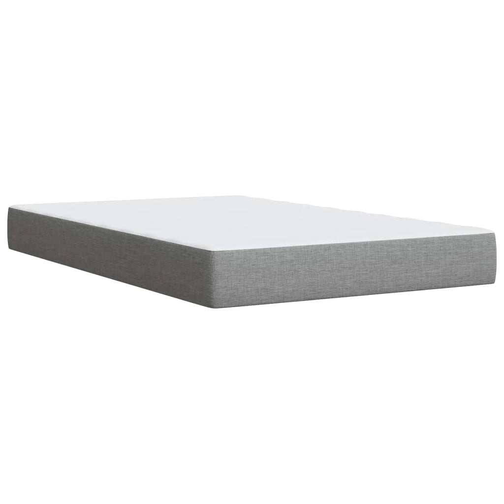Letto con Box Spring, Materasso e LED Grigio Chiaro Tessuto 3451889