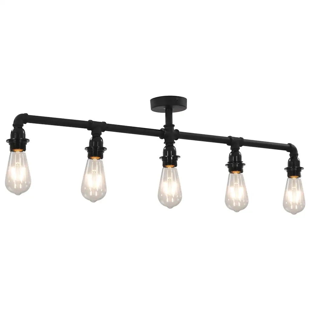 Lampadario Nero per 5 Lampadine E27 281629