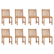 Sedie da Giardino con Cuscini 8 pz in Legno Massello di Teak 3073146