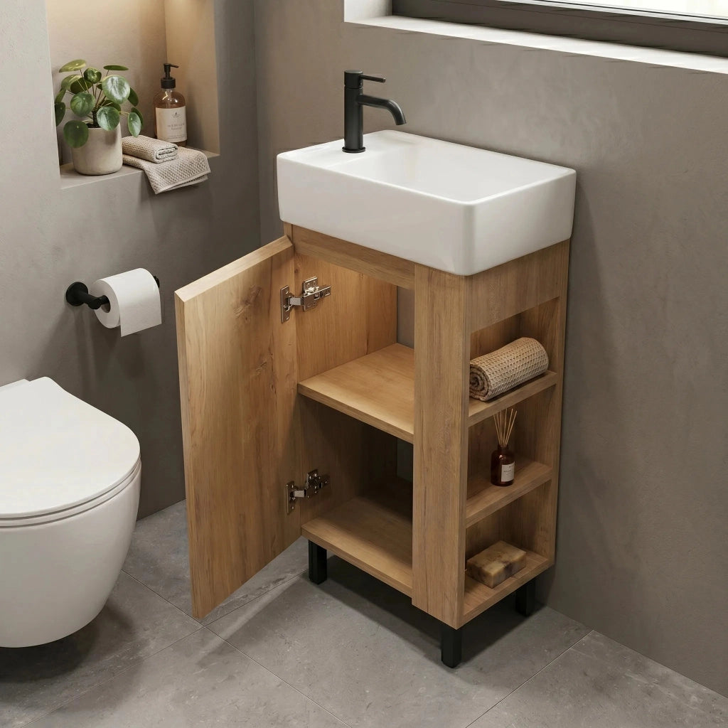 Mobile Da Bagno Con Lavabo Rea Astra 43cm