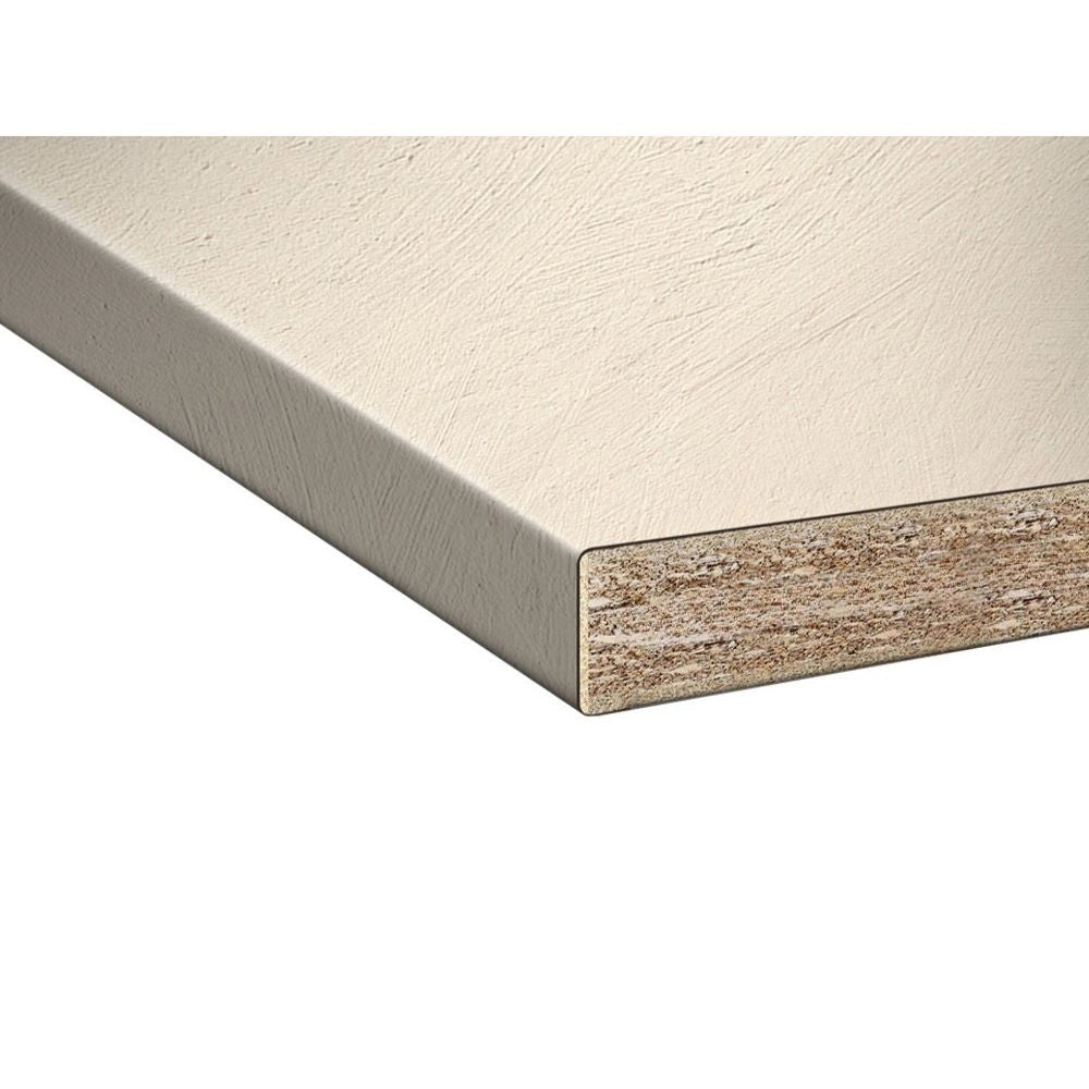 Top bordato per cucina beige cemento 220 cm.